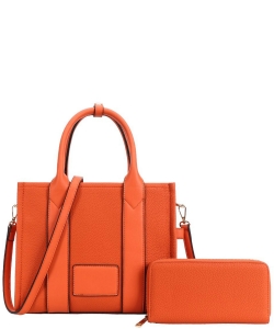 Fashion Tote Bag with Wallet TB-9011W ORANGE